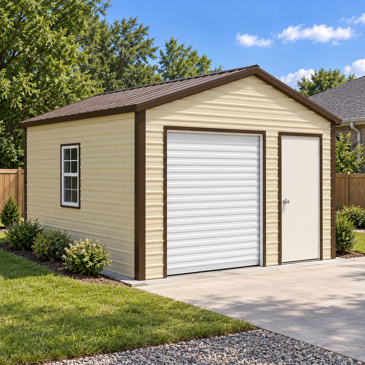 12' x 15' x 8' Backyard Steel Frame Shed