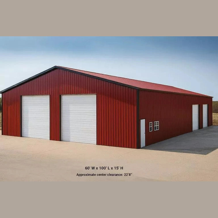 60'x100'x15' Commercial Metal Building