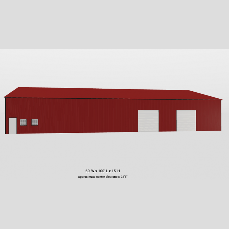 60'x100'x15' Commercial Metal Building