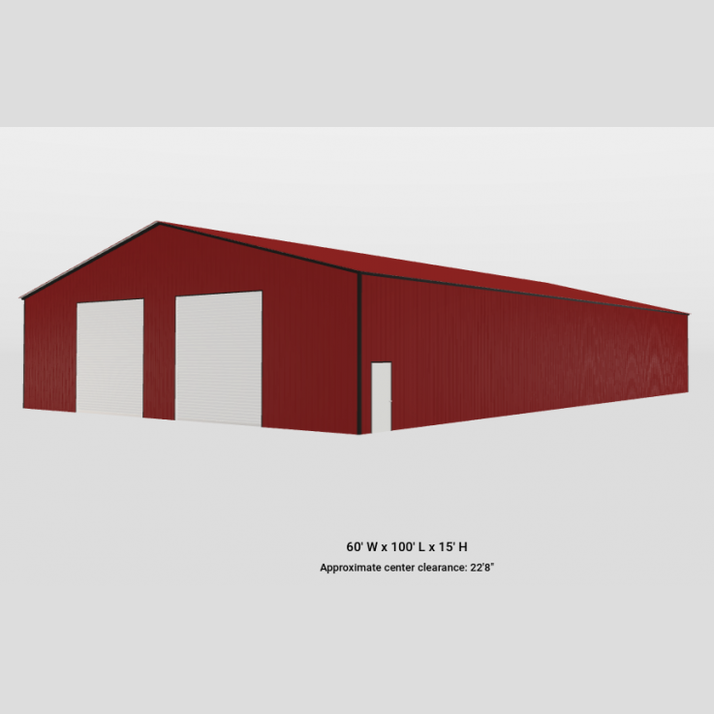 60'x100'x15' Commercial Metal Building
