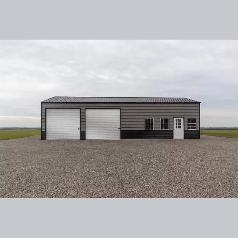24'x50'x12' Combo Residence Workshop Two Car Garage