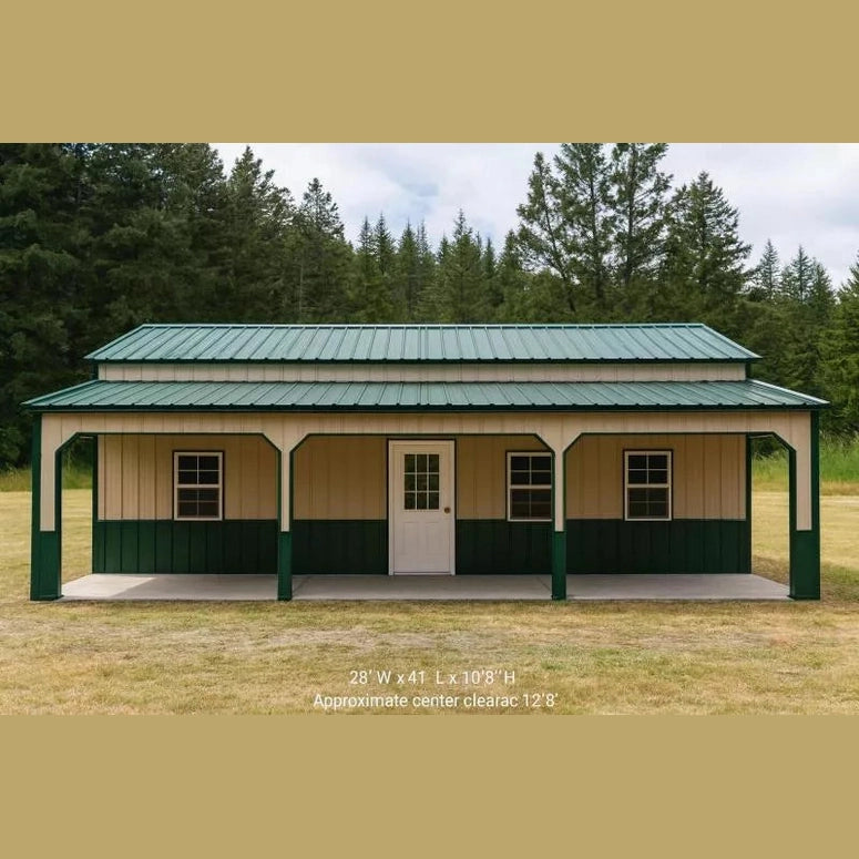 28'x40'x9'/7' Cabin Shell Tiny Home