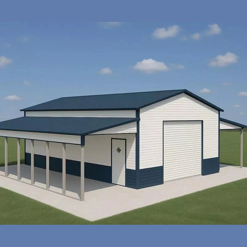 40' x 30' x 12'/9' Step Down Garage