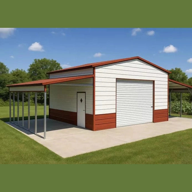 40' x 30' x 12'/9' Step Down Garage