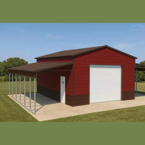 40' x 30' x 12'/9' Step Down Garage