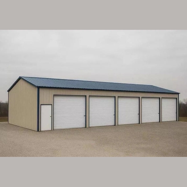30' x 60' x 12' Five Car Garage