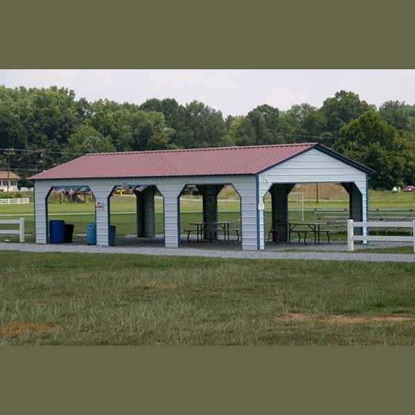 20' x 35' x 8' Pavilion Style Cover Carport