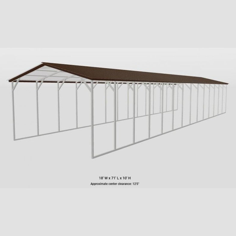18' x 70' x 10' Truck & Trailer or RV Cover Carport