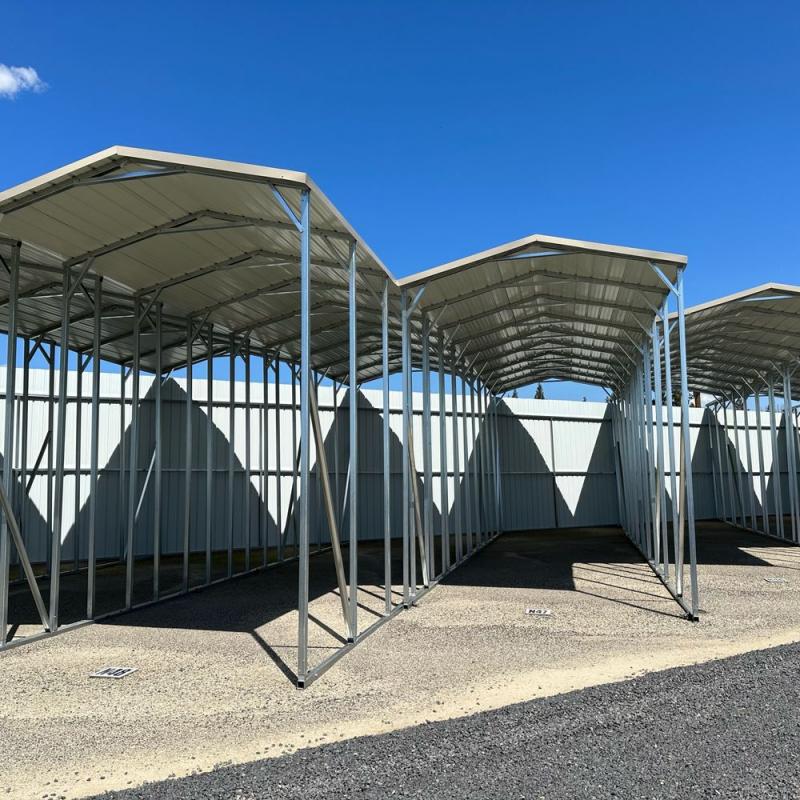 48' x 45' x 12' Four-Unit RV Cover Storage or Resort Park Carport