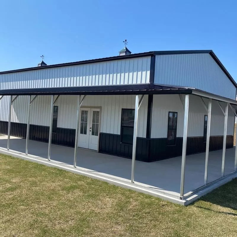 30' x 80' x 14' Barndominium with Side & Front Wra