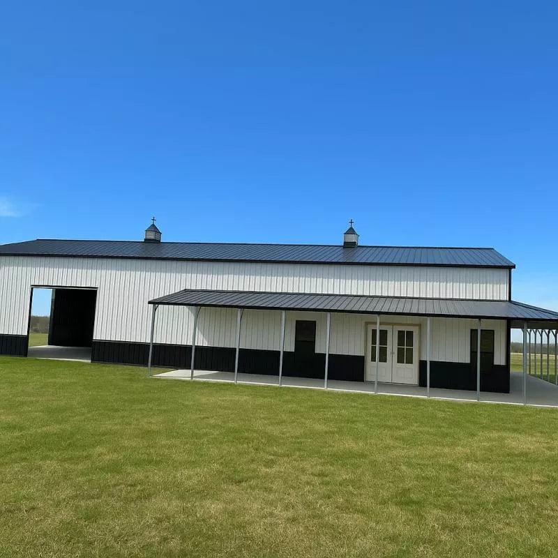 30' x 80' x 14' Barndominium with Side & Front Wra