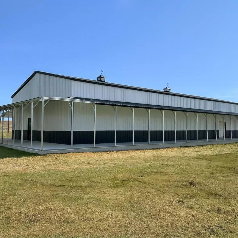 30' x 80' x 14' Barndominium with Side & Front Wra