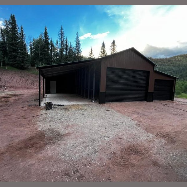 47' x 60' x 12' Triple Wide Step-Down Barn