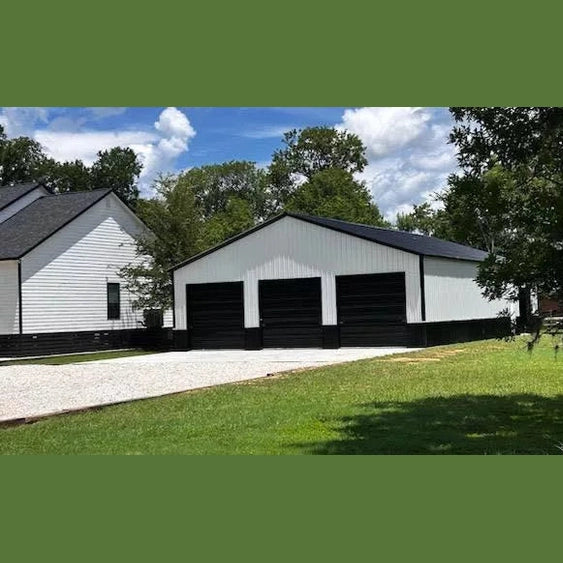 40' x 60' x 12' Three Bay Garage Workshop
