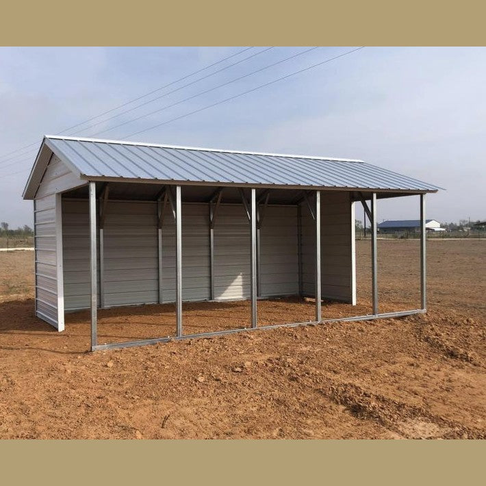 12' x 20' x 7' Animal Shelter Loafing Shed