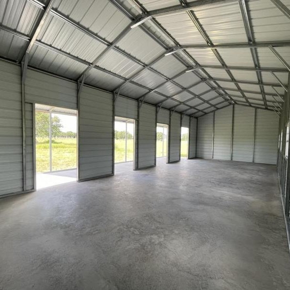 15' x 45' x 11' Horse Stall Barn with Lean To