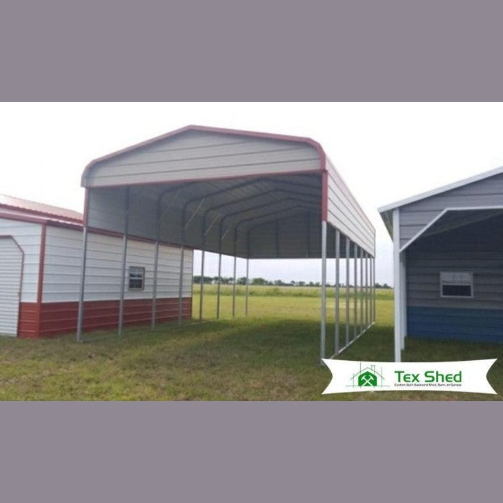 18' x 35' x 12' Regular Roof RV Cover - Gabled Ends