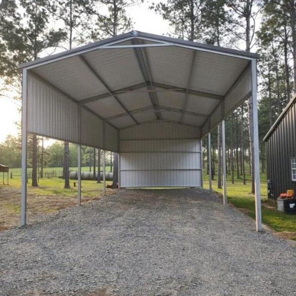 Ready Built Steel TEXAS ONLY - 18' x 45' x 12' Steel Pole Frame RV Cover Carport