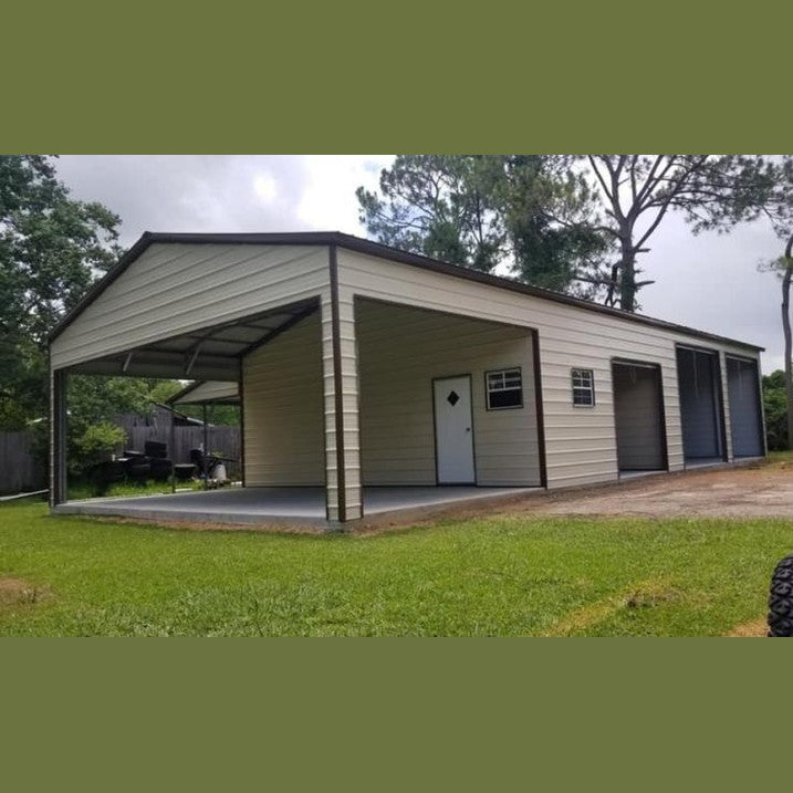 42' x 60' x 11' Garage / Pavilion / Workshop with Lean-To