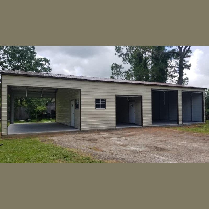 42' x 60' x 11' Garage / Pavilion / Workshop with Lean-To