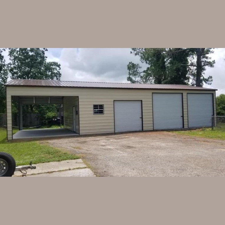 42' x 60' x 11' Garage / Pavilion / Workshop with Lean-To