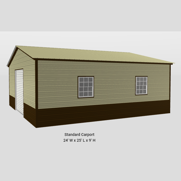 24'x25'x9' One Car Garage Workshop