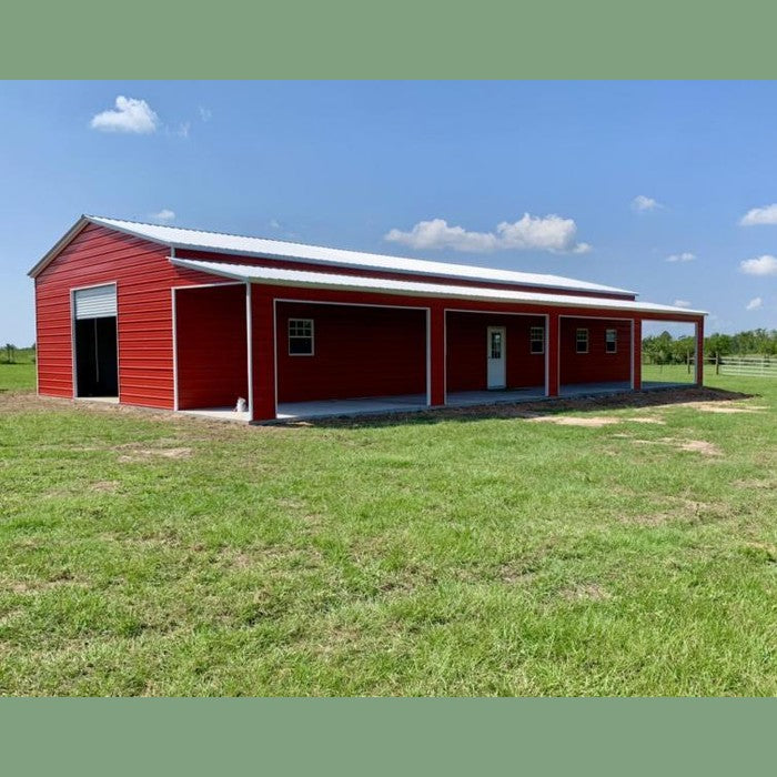 40' x 70' x 12'/9' Barndominium Shell
