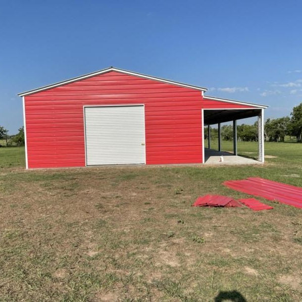 40' x 70' x 12'/9' Barndominium Shell