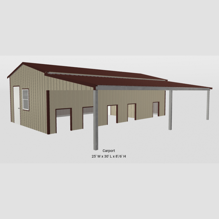 Ready Built Steel 25x30x8 TEXAS ONLY Dog Kennel