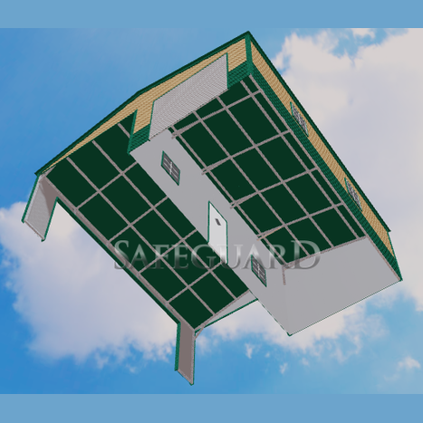 24'x25'x8' Side-Combo Garage Carport Shed