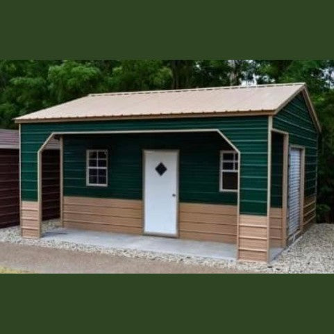 20'x21'x8' Side Combo Garage Workshop