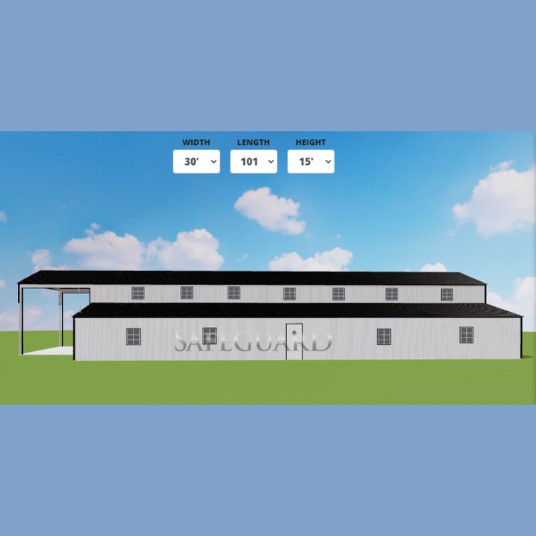 64'x100'x15' Church, Barndominium or Office Building