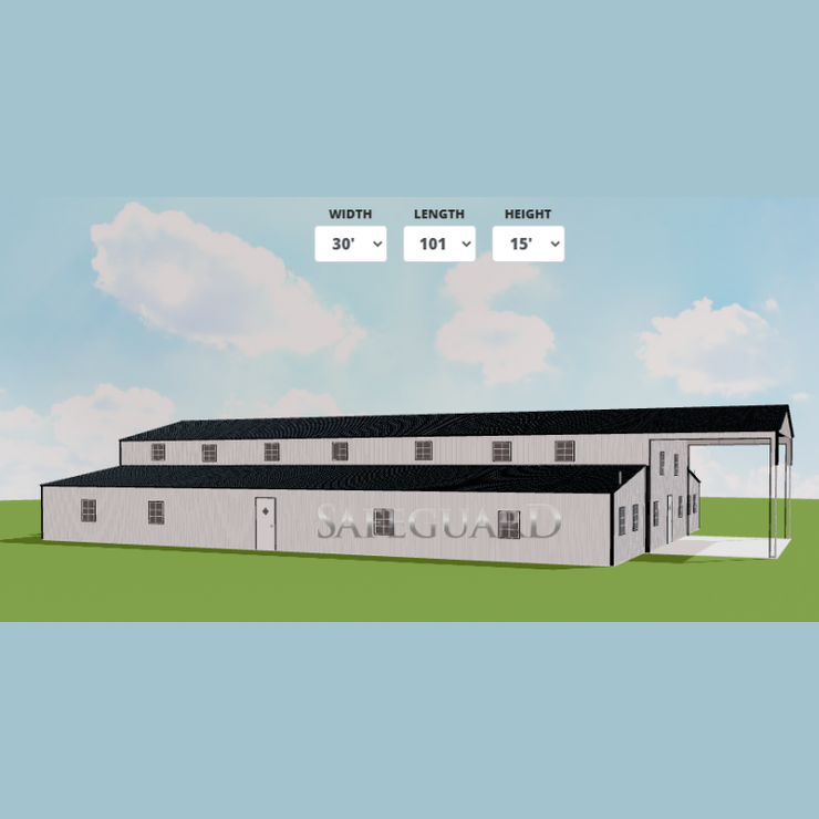 64'x100'x15' Church, Barndominium or Office Building