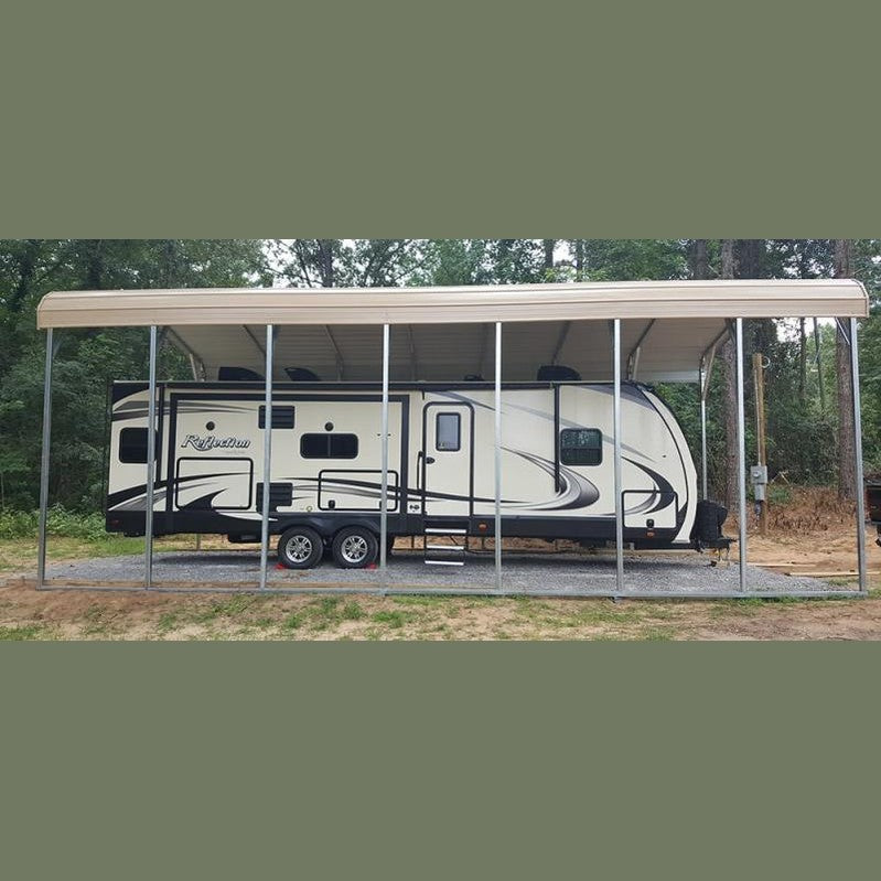 18' x 35' x 12' Regular Roof Basic RV, Boat or Ag Cover Carport