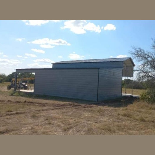 20'/24' x 45' x 16'/10' RV Cover Shed Combo Garage/RV Port