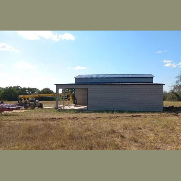20'/24' x 45' x 16'/10' RV Cover Shed Combo Garage/RV Port