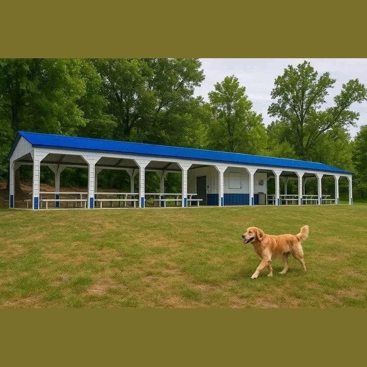 20' x 100' x 9' Pavilion with Center Concession