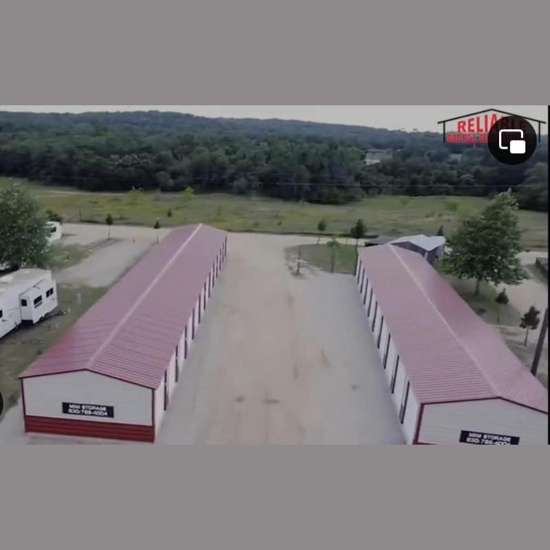 20' x 100' x 9' Ten Unit Storage Building