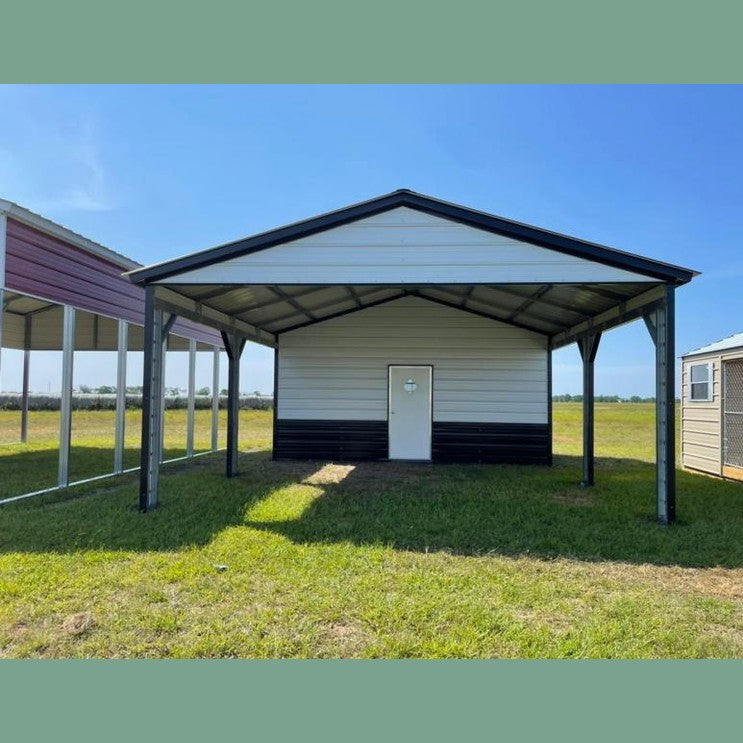 20' x 30' x 9" Vertical Roof Utility Combo Garage Carport