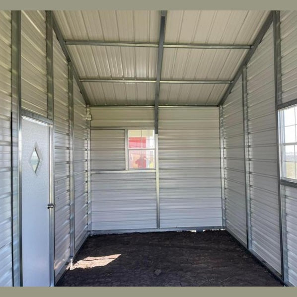 20' x 30' x 9" Vertical Roof Utility Combo Garage Carport