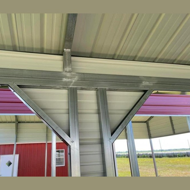 20' x 30' x 9" Vertical Roof Utility Combo Garage Carport