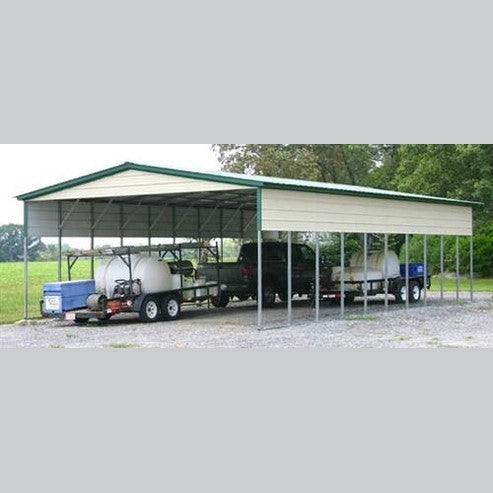 20' x 50' x 10' Vertical Roof Carport for Trucks, Trailers, Boats & more