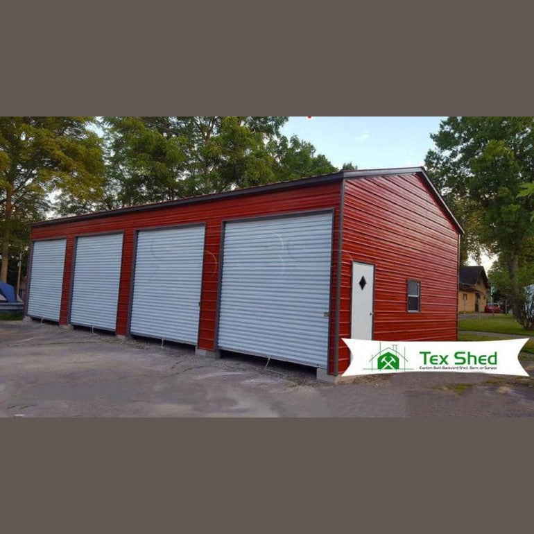 24' x 45' x 12' Side Entry 4 Car Garage Workshop