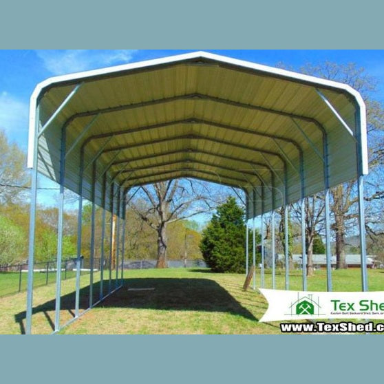 18' x 35' x 12' Regular Roof RV Cover without End Gables
