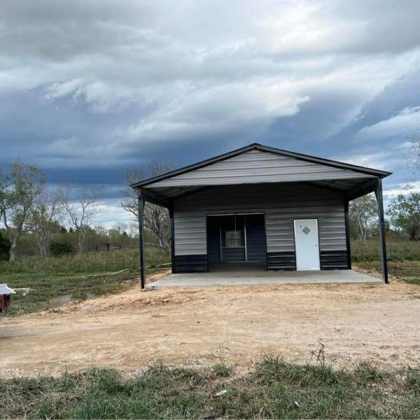 24' x 50' x 10' Two Car Combo Workshop Garage Carport