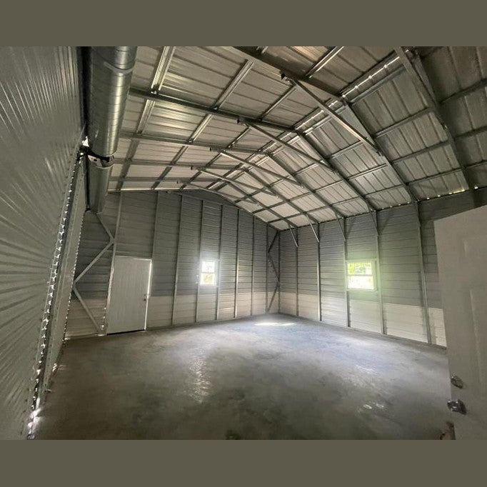 24' x 50' x 12' Two Car Garage Workshop Combo