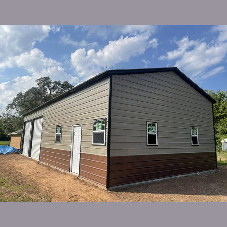 24' x 50' x 12' Two Car Garage Workshop Combo