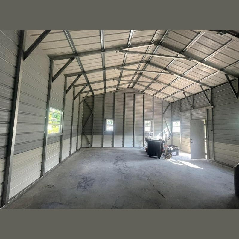 24' x 50' x 12' Two Car Garage Workshop Combo
