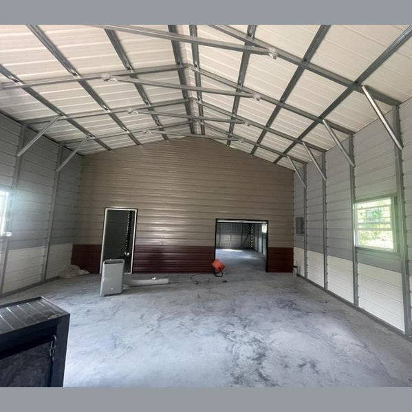 24' x 50' x 12' Two Car Garage Workshop Combo