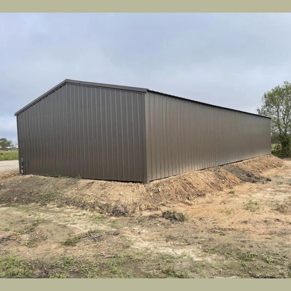 Ready Built Steel 24' x 50' x 9' TEXAS ONLY Steel Post-Frame Loafing Shed